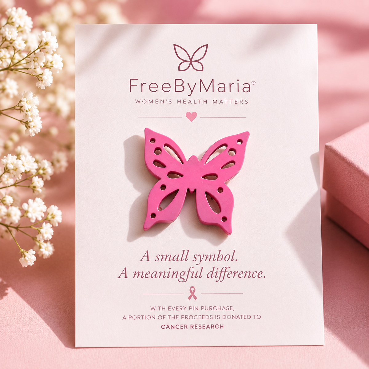 FreeByMaria – Butterfly Pin